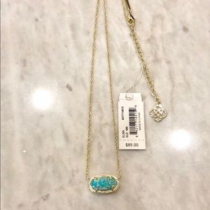 Kendra Scott Elisa turquoise opal necklace, NWT